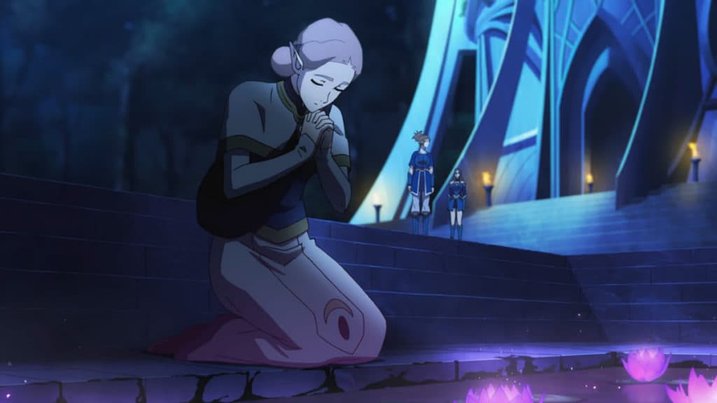 Fymryn uses her disguise ability.