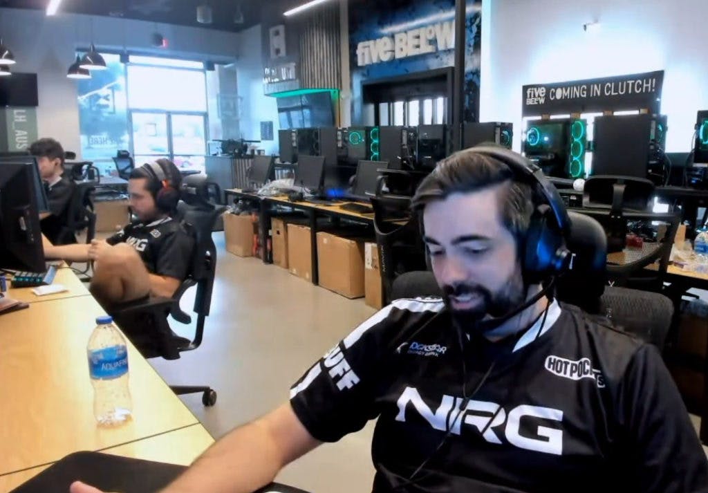 NRG Hazed and teammates in a post-match interview