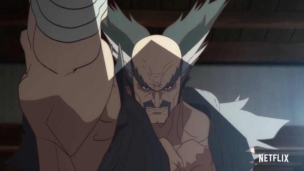 Heihachi is Jin Kazama's grandfather (Image via Netflix)
