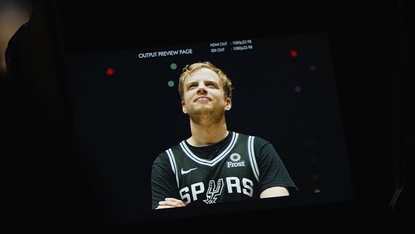 Chief Pat in a Spurs jersey. Spurs Sports &amp; Entertainment are a minority investor in Tribe Gaming (Photo via Chief Pat)