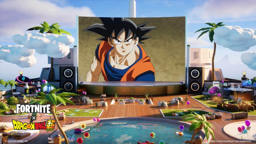 Fortnite x Dragon Ball Z theater