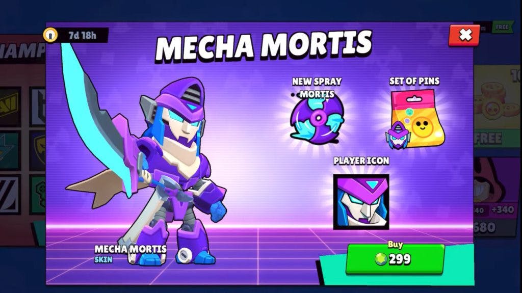 The Mecha Mortis skin comes with a lot of additional features (Image via Supercell)