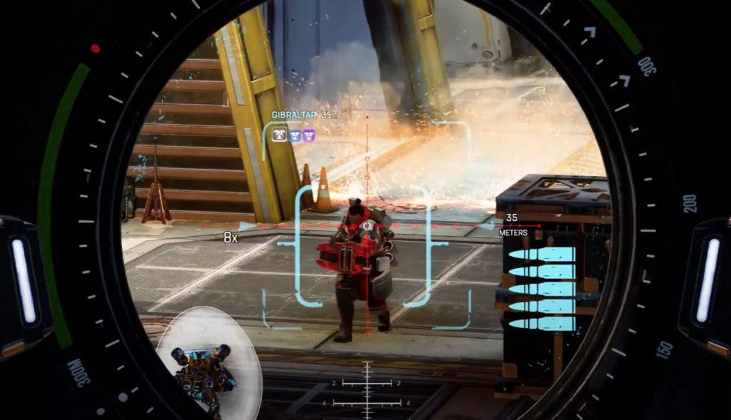The Sniper Kit in action from the Apex Legends Season 14 gameplay trailer