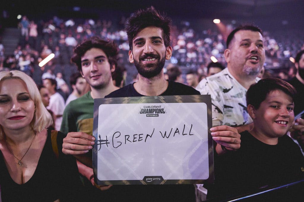 Fans appear in the audience at the VALORANT Champions 2022 Istanbul Playoffs Stage on September 10, 2022 in Istanbul, Turkey. (Photo by Lance Skundrich/Riot Games)