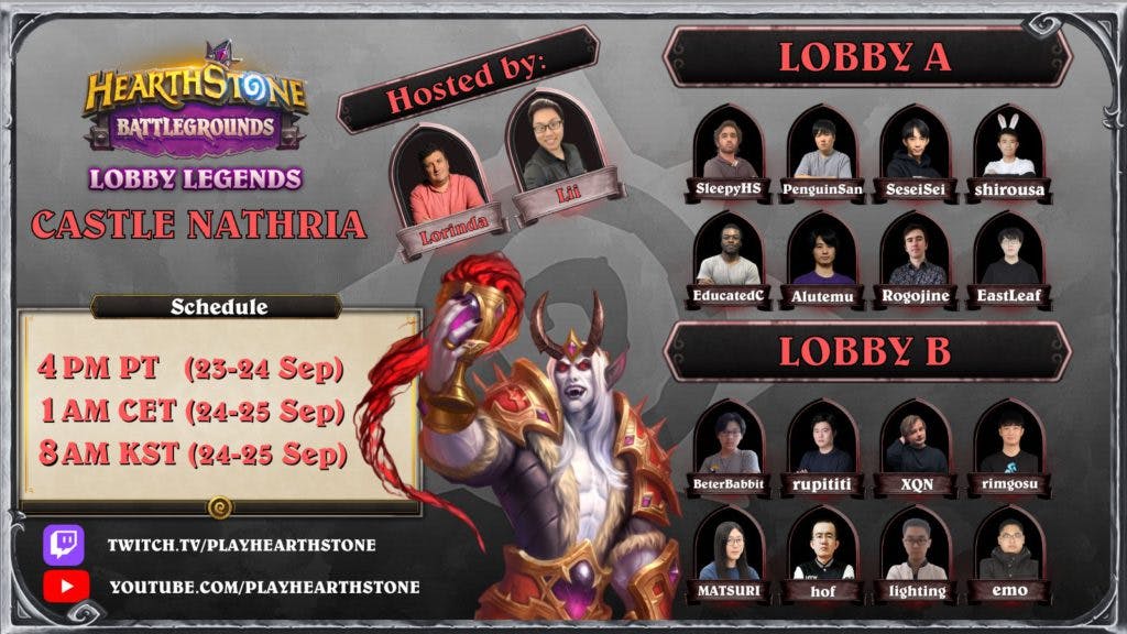 Lobby Legends promotion - Image via Blizzard