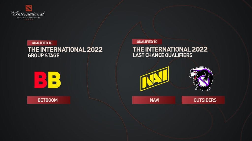 Betboom qualified for TI11 while Outsiders and NaVi in LCQ (Image by PGL)