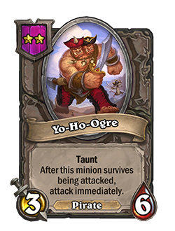 Yo-Ho-Ogre - Image via Blizzard<br>Old: 3 Attack, 5 Health<br><strong>New: 3 Attack, 6 Health</strong>