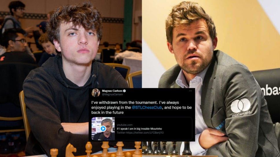 Magnus Carlsen drops a cryptic message after losing undefeated streak to Hans Niemann cover image