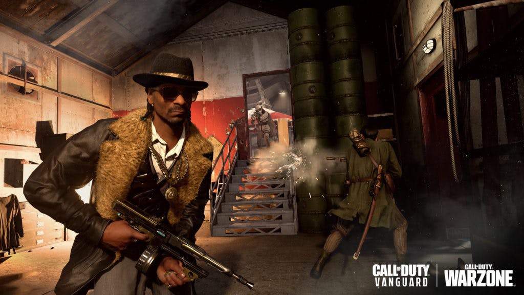 Snoop Dogg skin, available in Warzone and Vanguard. Photo via Call of Duty.