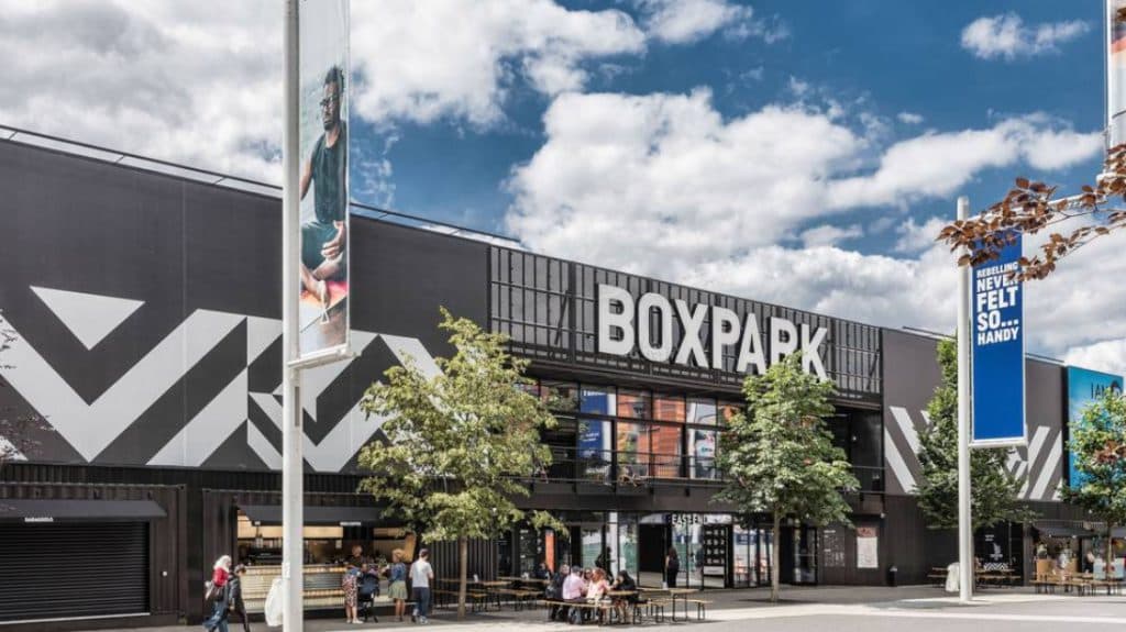 ESI London 2022's venue, the BOXPARK in Wembley (Image via WembleyPark.com)