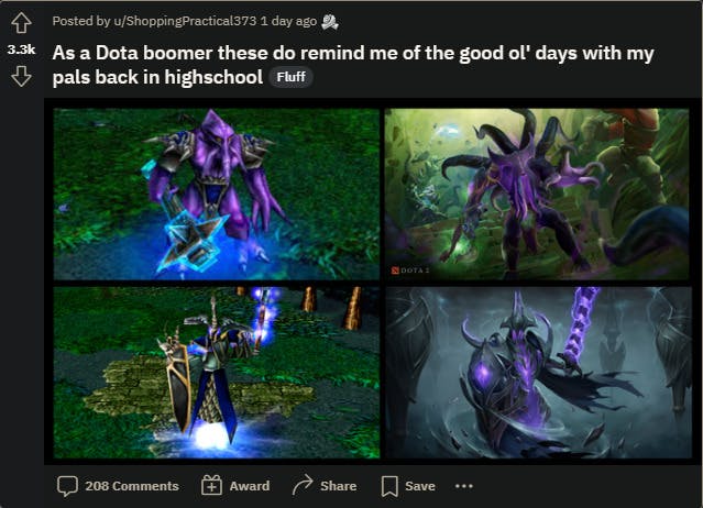Dota 1 players are loving the nostalgic sets in the Battle Pass. <br>Source: <a href="https://www.reddit.com/r/DotA2/comments/x3j29g/as_a_dota_boomer_these_do_remind_me_of_the_good/" target="_blank" rel="noreferrer noopener nofollow">Reddit</a>