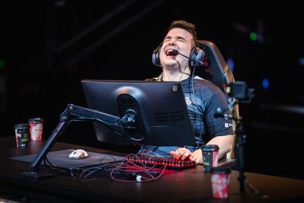 <em>POTSDAM, GERMANY - DECEMBER 1: Team Cloud9's Antony “vanity” Malaspina<br>competes at the VALORANT Champions Groups Stage on December 1, 2021 in Potsdam, Germany. (Photo by Wojciech Wandzel/Riot Games)</em>