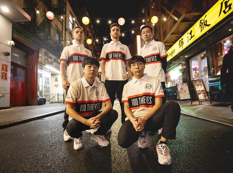 100 Thieves Worlds 2022 roster. Image Credit:Riot Games