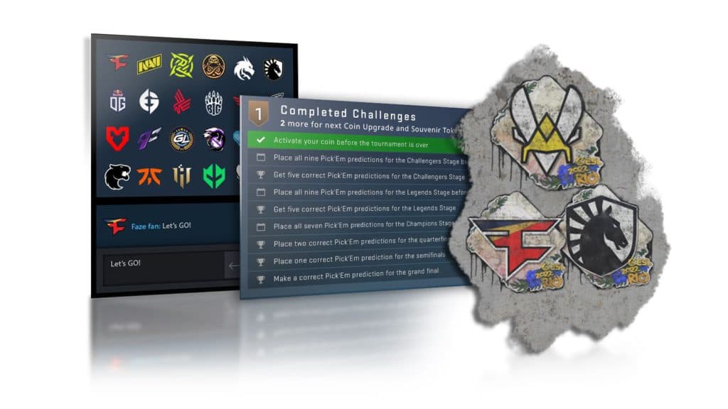 2022 Rio Major, 2021 Antwerp csgo Print Set Peripheral