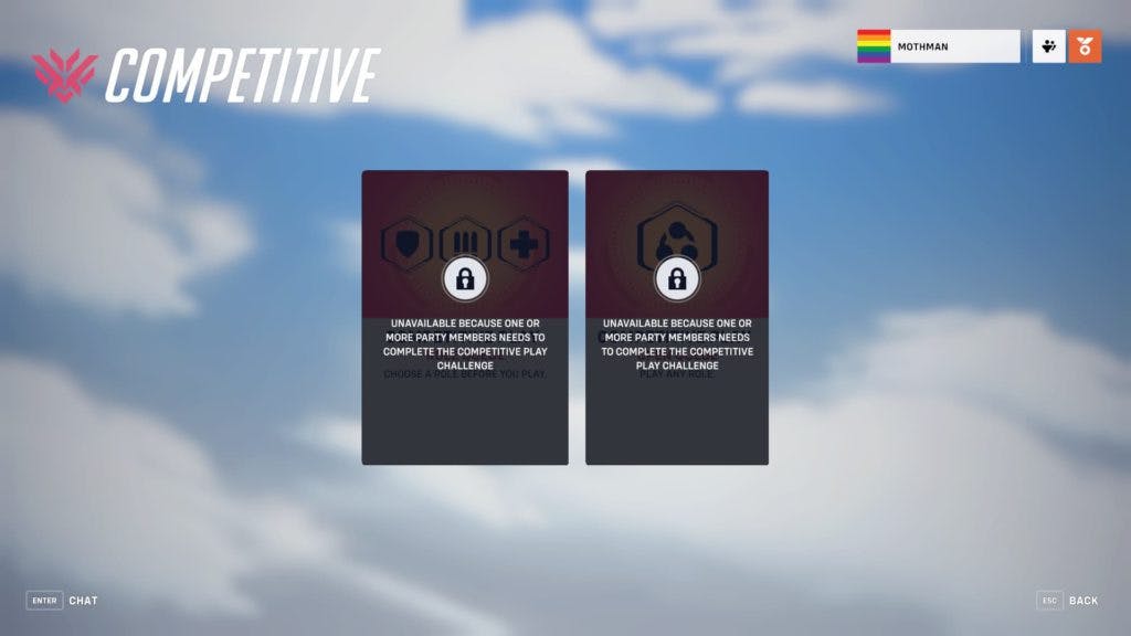 Competitive in Overwatch 2 is locked for new users (Image via Esports.gg)
