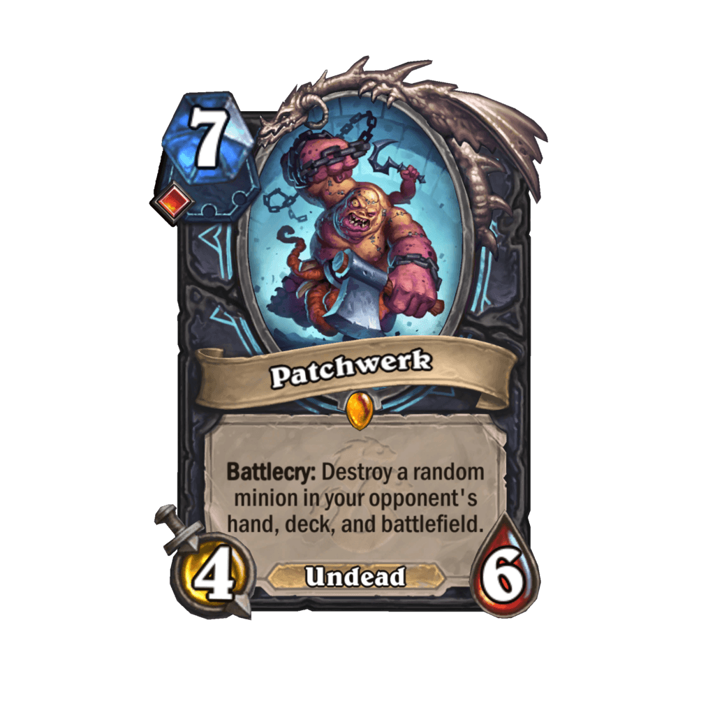 Patchwerk is a Legendary and Undead minion. Image via Blizzard Entertainment.