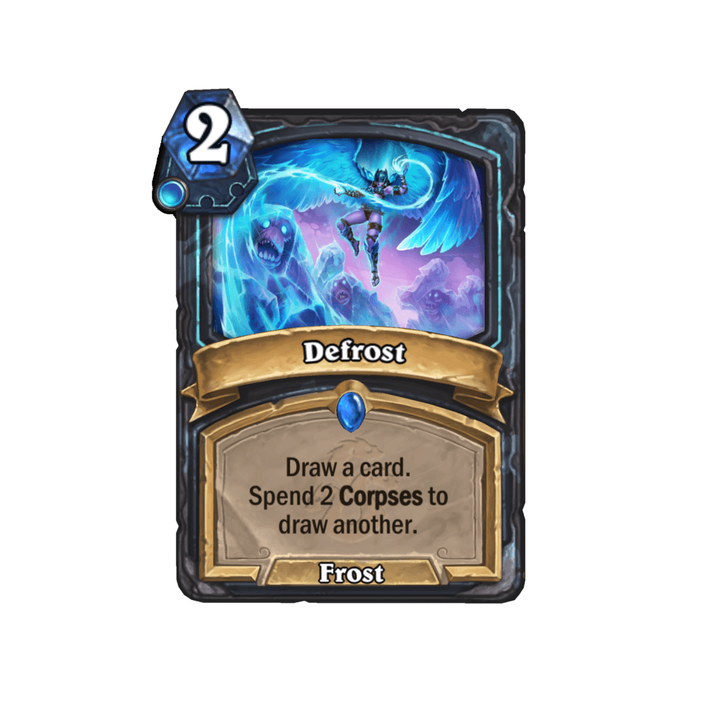 Defrost card in Hearthstone. Image via Blizzard Entertainment.