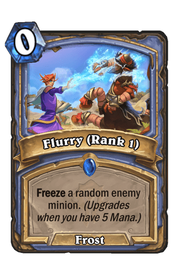 Flurry Ranked Spell, a Manathirst-like mechanic - Image via Blizzard