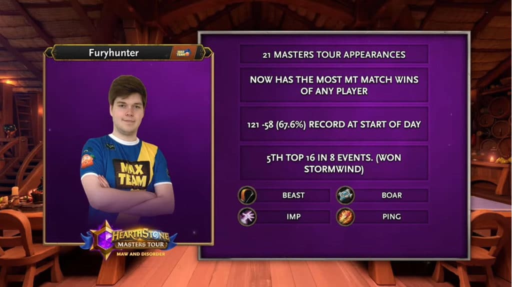 Furyhunter Hearthstone MT record - Image via Hearthstone Esports