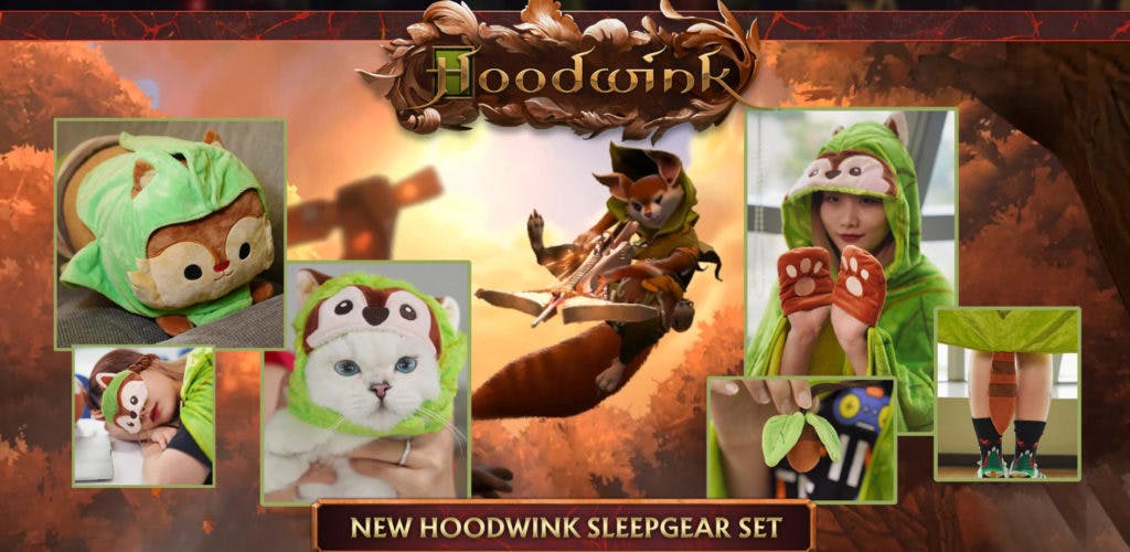 Image of the Hoodwink Sleepwear set from the Secret Shop Website