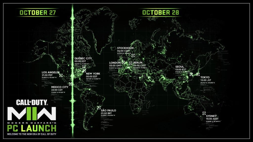 Modern Warfare 2 PC launch times line up with the launch of the game on other platforms (Image via Activision)