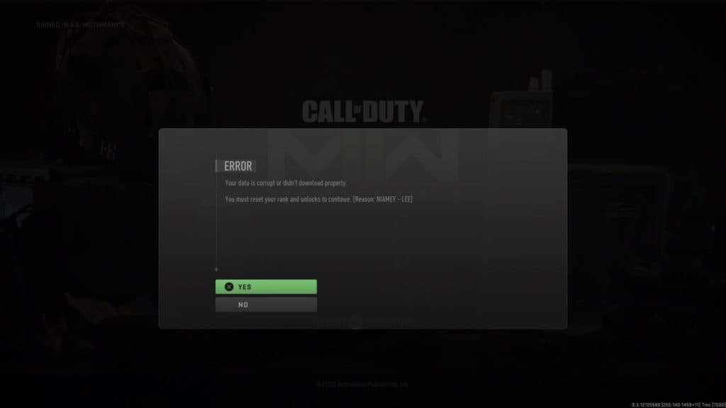 This is what the NIAMEY - LEE error message looks like (Image via Esports.gg)