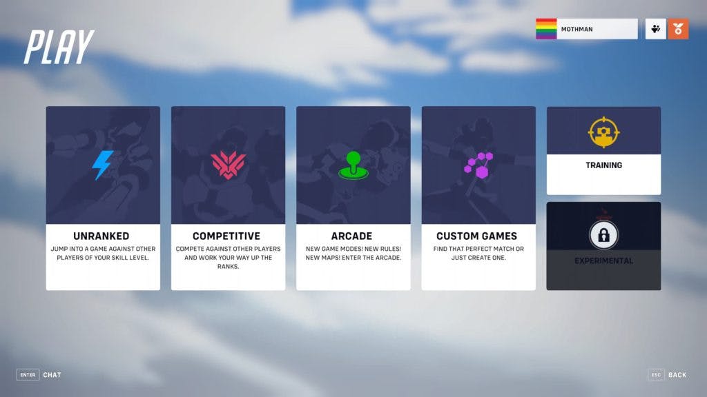 These are the various Play modes in Overwatch 2 (Image via Esports.gg)