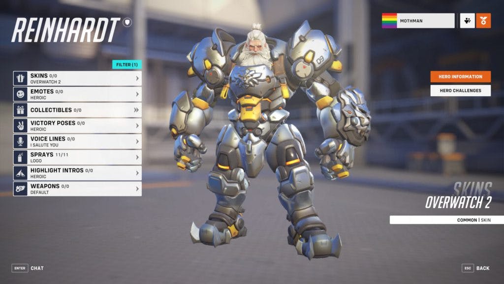 Reinhardt can push ahead with the best of them (Image via Esports.gg)