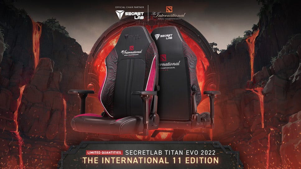 Secretlab launches The International 2022 gaming chair and adorable lumbar pillows cover image