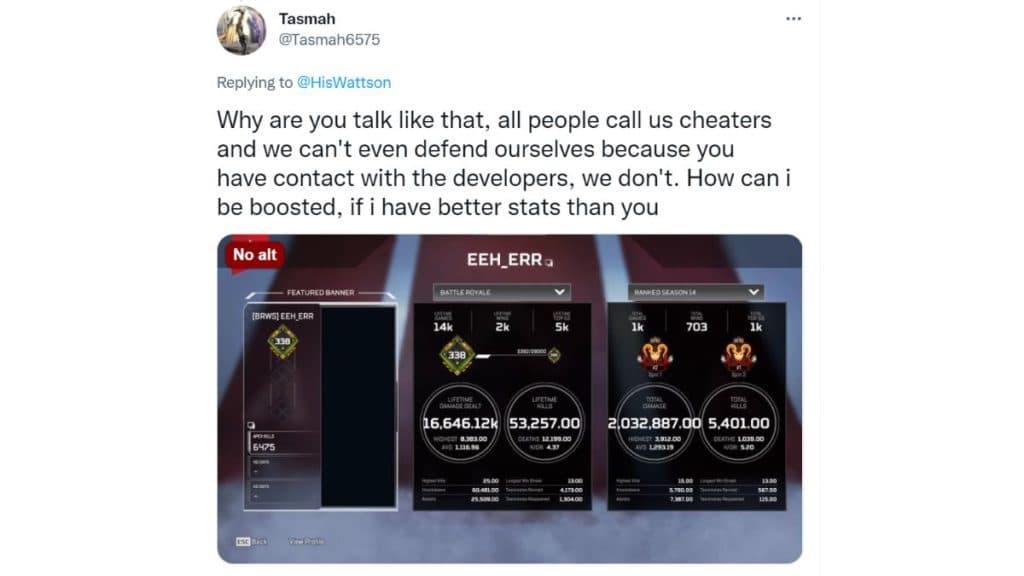 EEH_ERR (@Tasmah6575 on Twitter) responded to HisWattson's claim