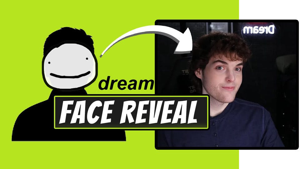 Minecraft YouTuber Dream face reveal, announces change in future content cover image