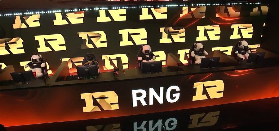 xNova was the only RNG player on the TI mainstage. The rest of the roster was in isolation after testing positive for COVID. Image Credit: <a href="https://twitter.com/EntityEurope/status/1583039763312824320">Entity esports.</a>