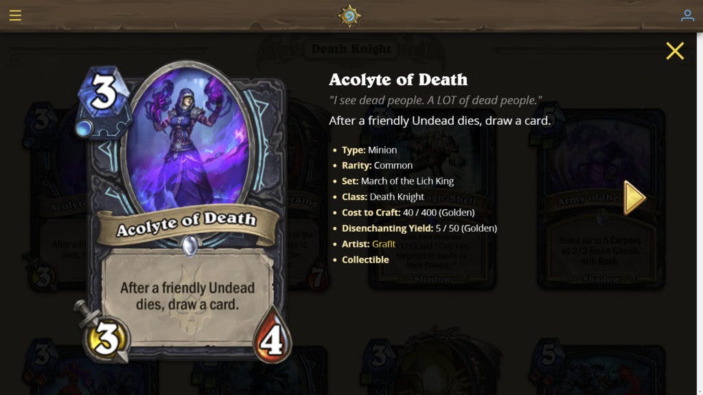Acolyte of Death<br>(Image via Blizzard)