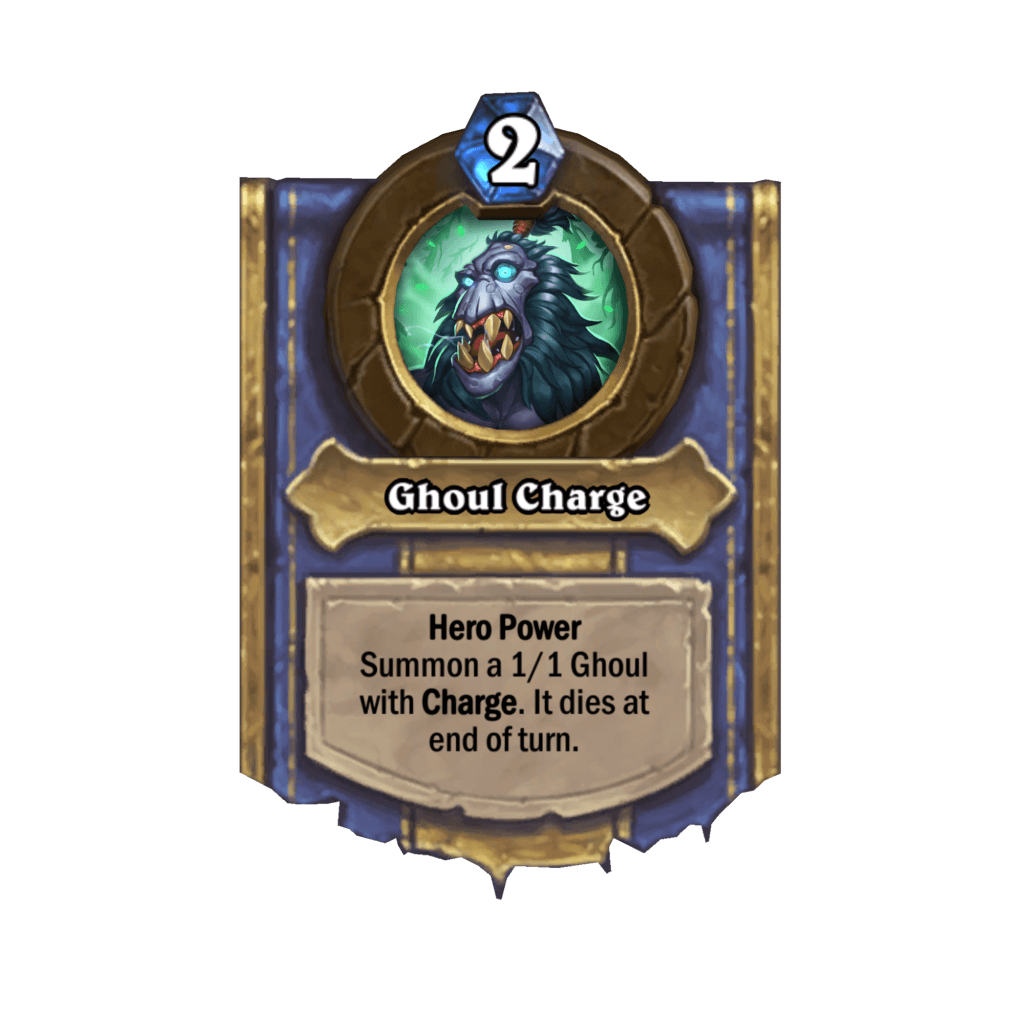 Ghoul Charge: Death Knight's hero power in Hearthstone - Image via Blizzard