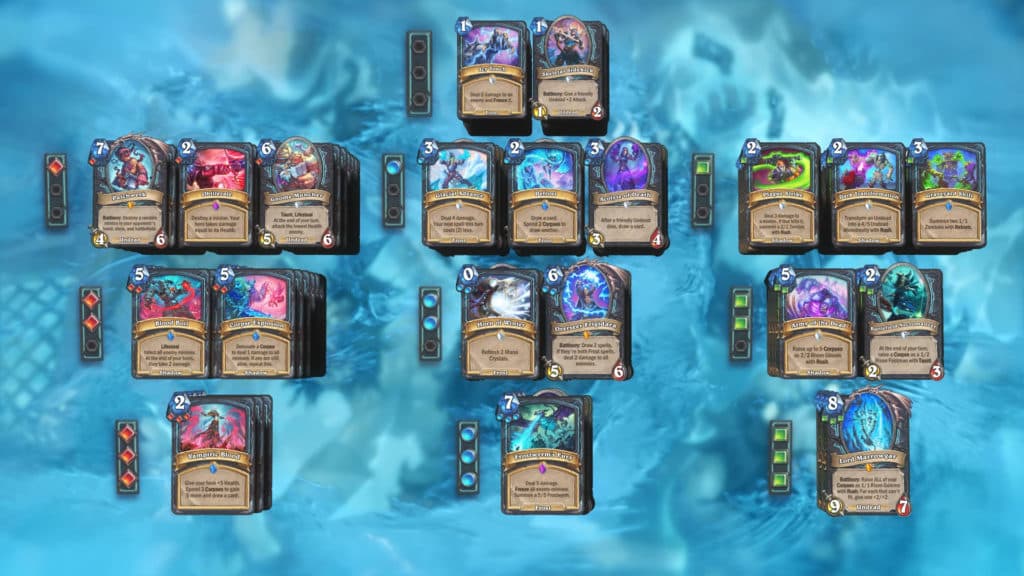 Death Knight cards - Image via Hearthstone
