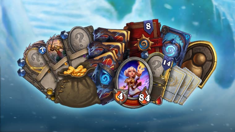 Hearthstone Free Rewards Track Loot<br>(Image via Blizzard)