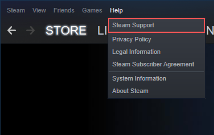 Step 1 to refund games on Steam.