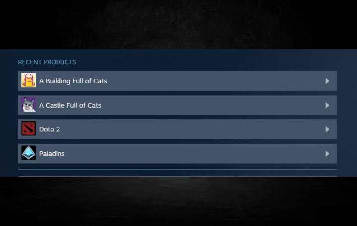 Step 2 to refund games on Steam.