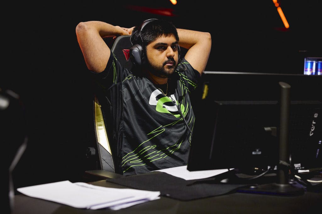 Coach Chet "Chet" Singh of OpTic Gaming is seen at the VALORANT Champions 2022 Istanbul Lower Finals Stage on September 17, 2022 in Istanbul, Turkey. (Photo by Lance Skundrich/Riot Games)