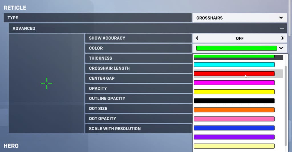 Overwatch 2 - How to change crosshair