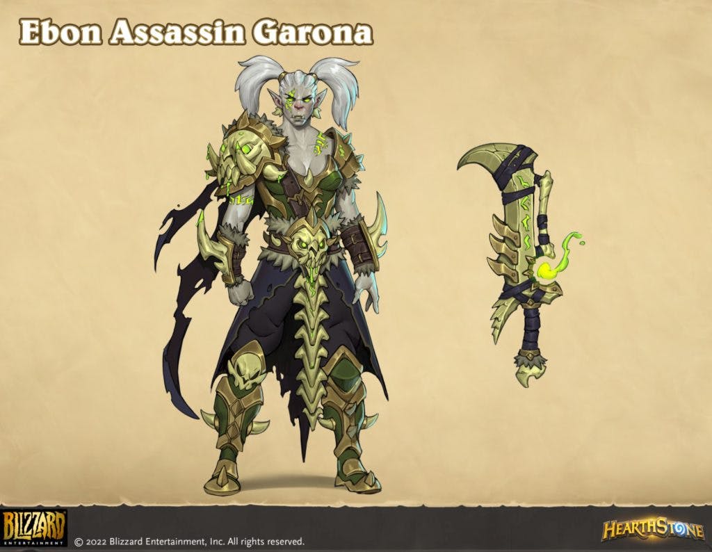 Some inspiration for the cosplay contest. This image features Garona Halforcen. Image via Blizzard Entertainment.