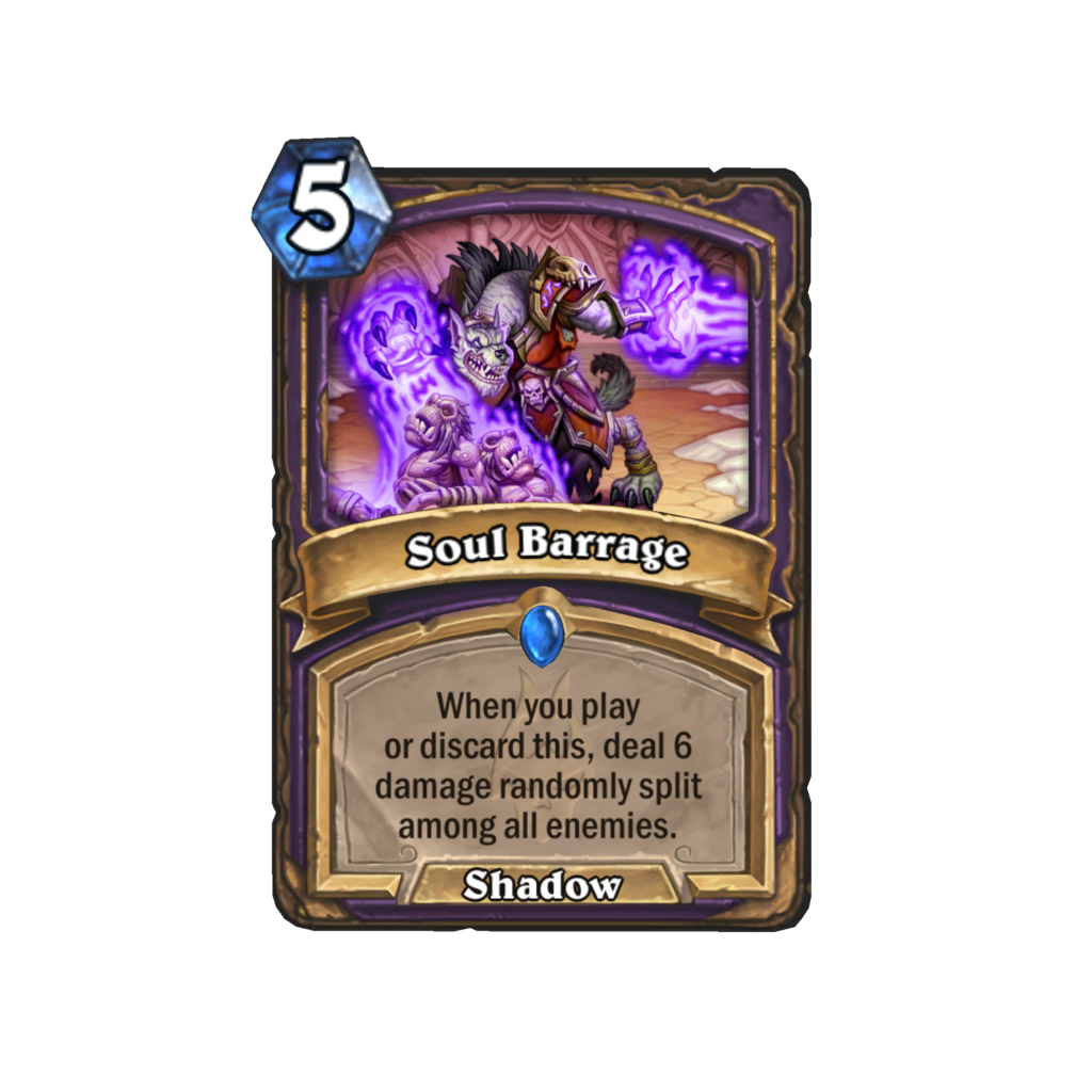 Soul Barrage - New Warlock Card - Image via Blizzard
