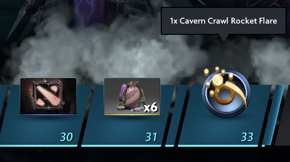 The Battle Pass gifts you 1x Cavern Crawl Rocket Flare tool at Level 33.