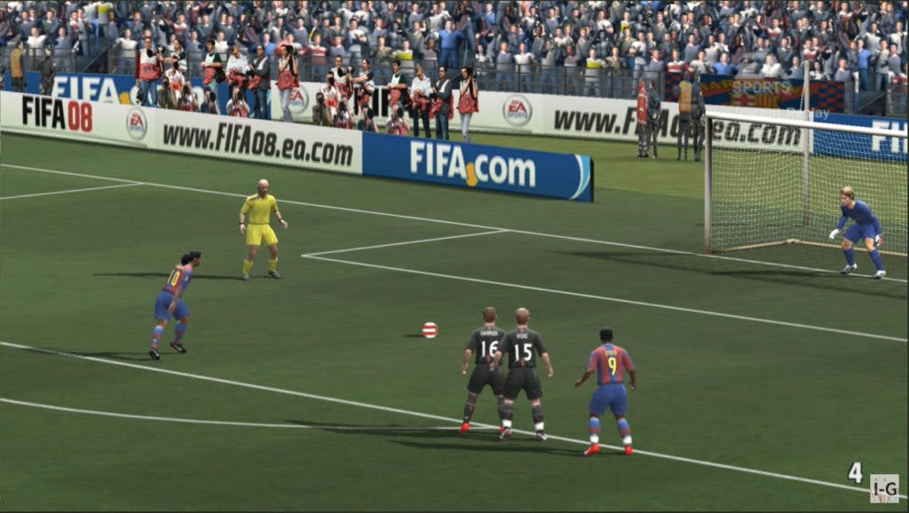 FIFA 08 PC Gameplay<br>Screencapped from <a href="https://youtu.be/A6vXN90a61g" target="_blank" rel="noreferrer noopener nofollow">igcompany</a>