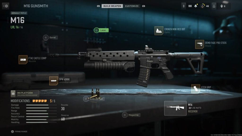 These attachments add some solid improvements to the M16 assault rifle (Image via esports.gg)