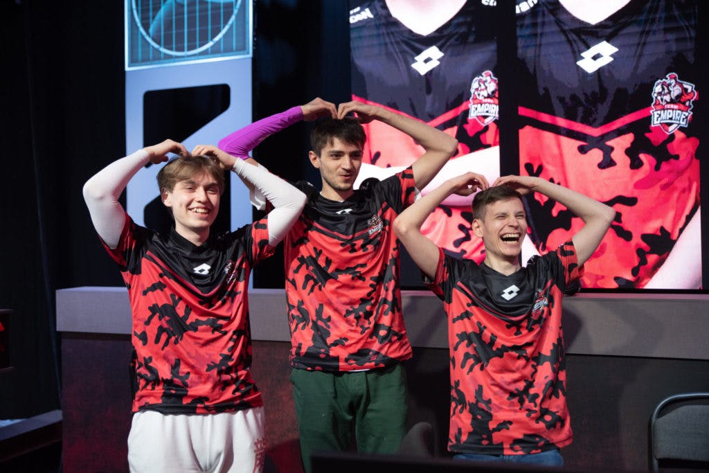 Aurora (then Team Empire) celebrate at the ALGS LAN in Sweden (Photo:EA)