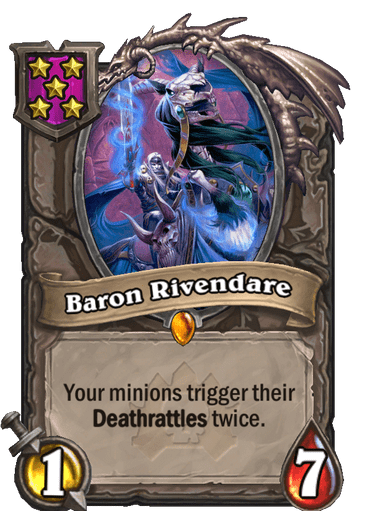 Baron Rivendare — a BGs late game menace if left unchecked<br>Image via Blizzard
