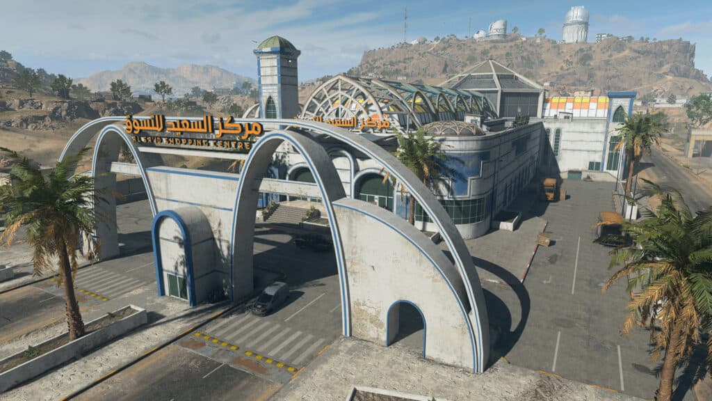 A great view of the Shopping Center (<a href="https://dotesports.com/call-of-duty/news/how-to-complete-the-storm-the-stronghold-mission-in-dmz" target="_blank" rel="noreferrer noopener">Source</a>)