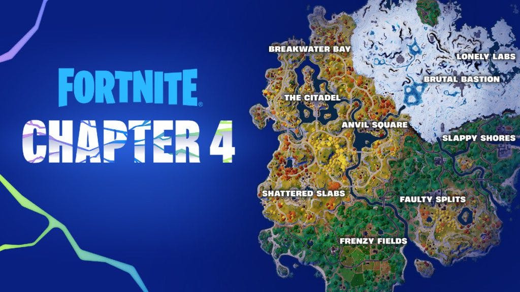 Fortnite Chapter 4 Season 1 map