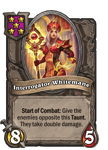 Interrogator Whitemane can help snipe key threats in the Battlegrounds late game<br>Image via Blizzard